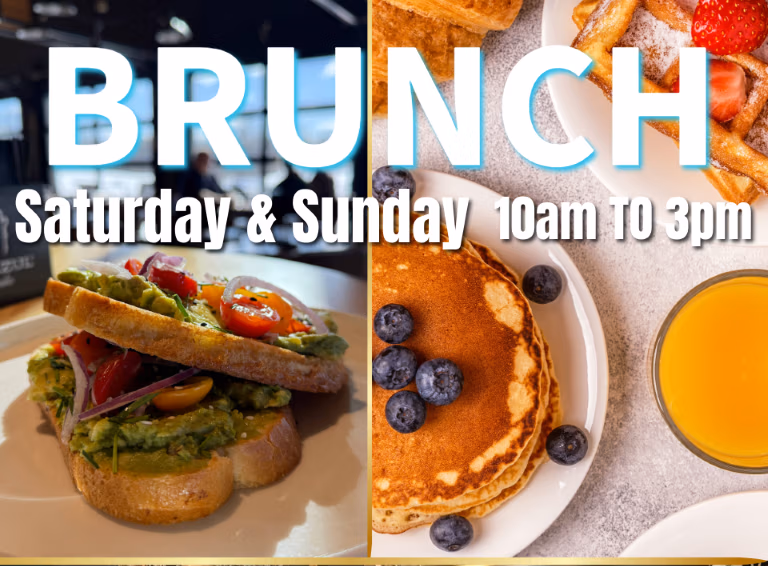 brunch menu items pancakes waffles bloody mary bar