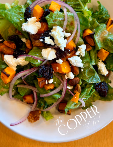 Salad served at The Copper Club at Copper Hills Golf Club in Oxford, Michigan