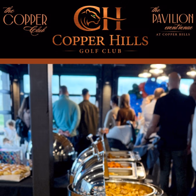 Wakes at The Copper Club at Copper Hills with buffet service and seating for up to 80 guests in Oxford, MI.