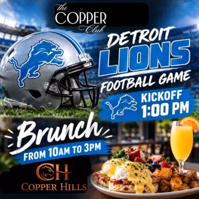 Weekend brunch sportsbar restaurant watch lions games