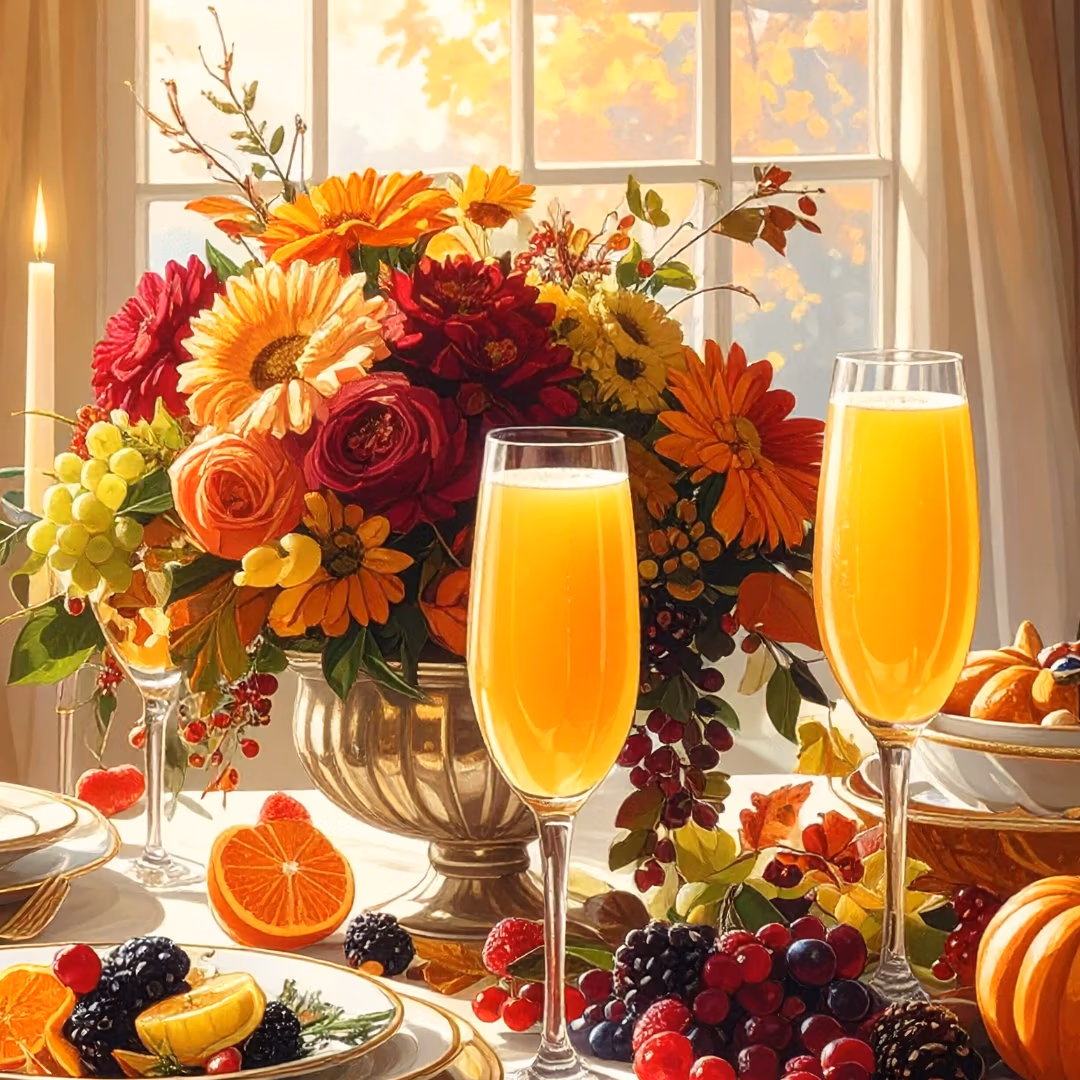 Holiday brunch centerpiece at Copper Hills