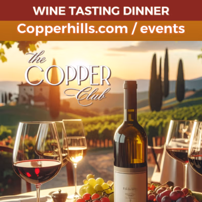 The Copper Club Events wine tasting with great views